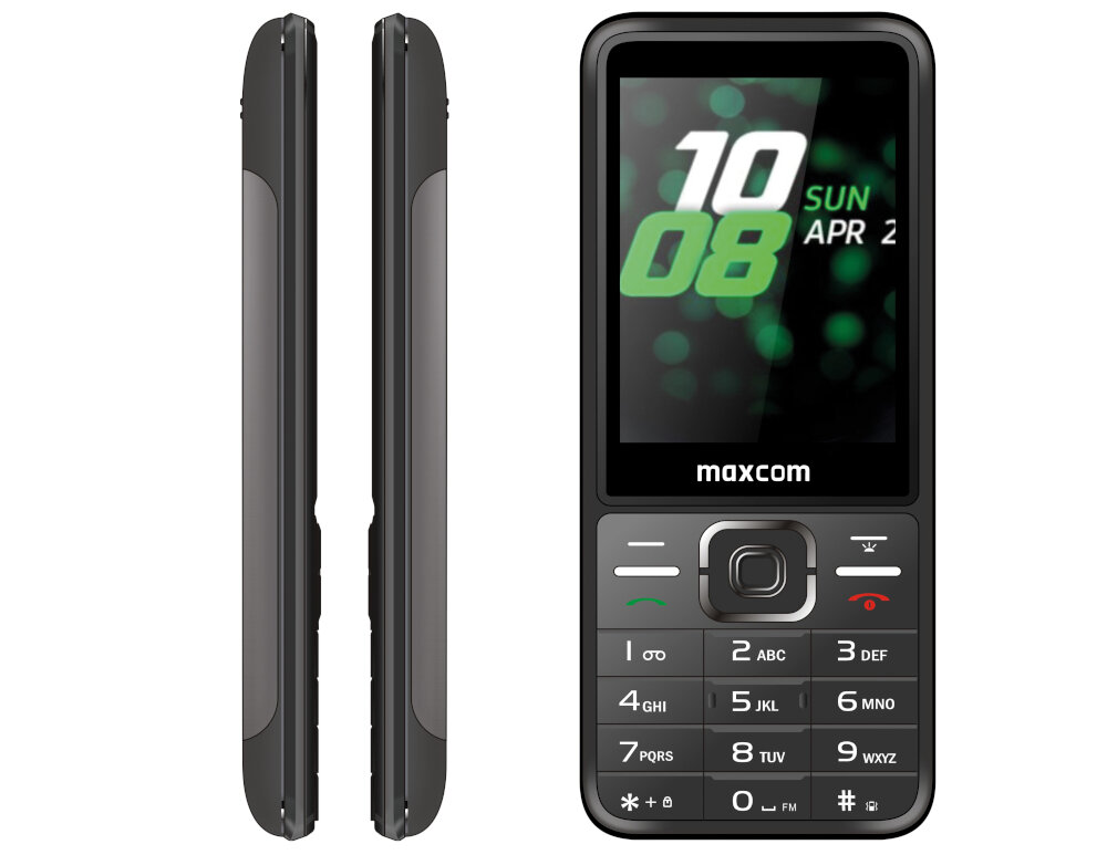 Telefon MAXCOM Comfort MM827 styl porecznosc stal nierdzewna obudowa