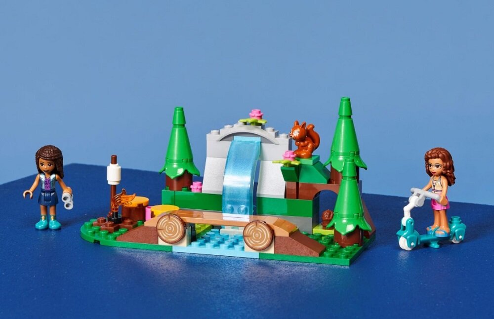 LEGO Friends Leśny wodospad 41677 Przygody na każdym kroku Dla dziecka które pasjonuje się przyrodą
