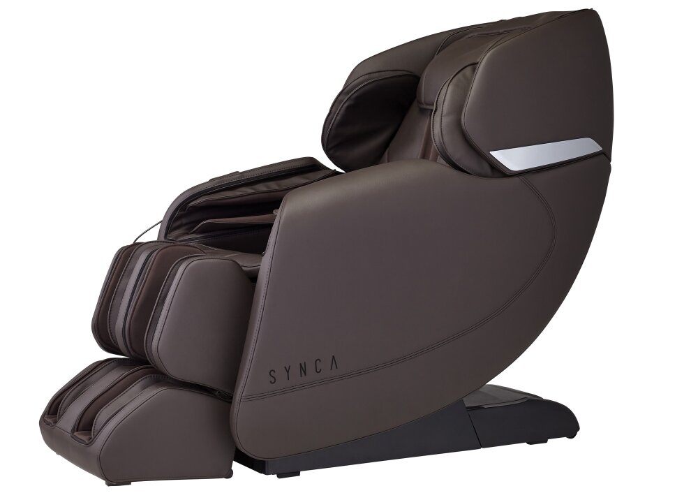 Fotel masujący SYNCA Hisho MR3000 techniki masażu głowice powietrze czujniki panel sterujący masaż 4D zerowa grawitacja podnózek regulacja głośniki styl elegancja