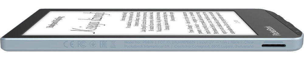 Czytnik E-Booków POCKETBOOK Verse 629 Niebieski pamięć pojemność sklep formaty karty pamięci
