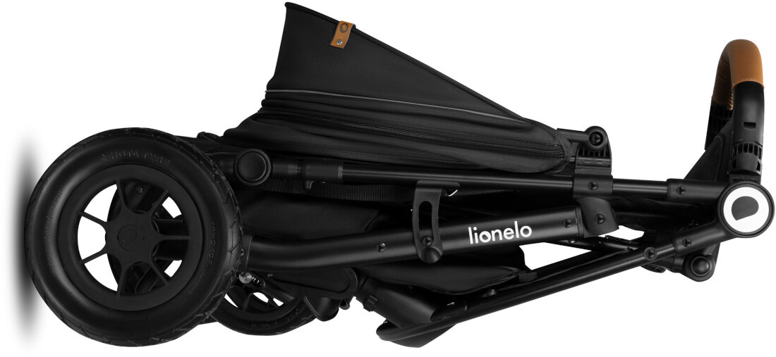 Wózek dziecięcy LIONELO Natt Onyx Kompaktowy rozmiar przechowywanie składanie transport