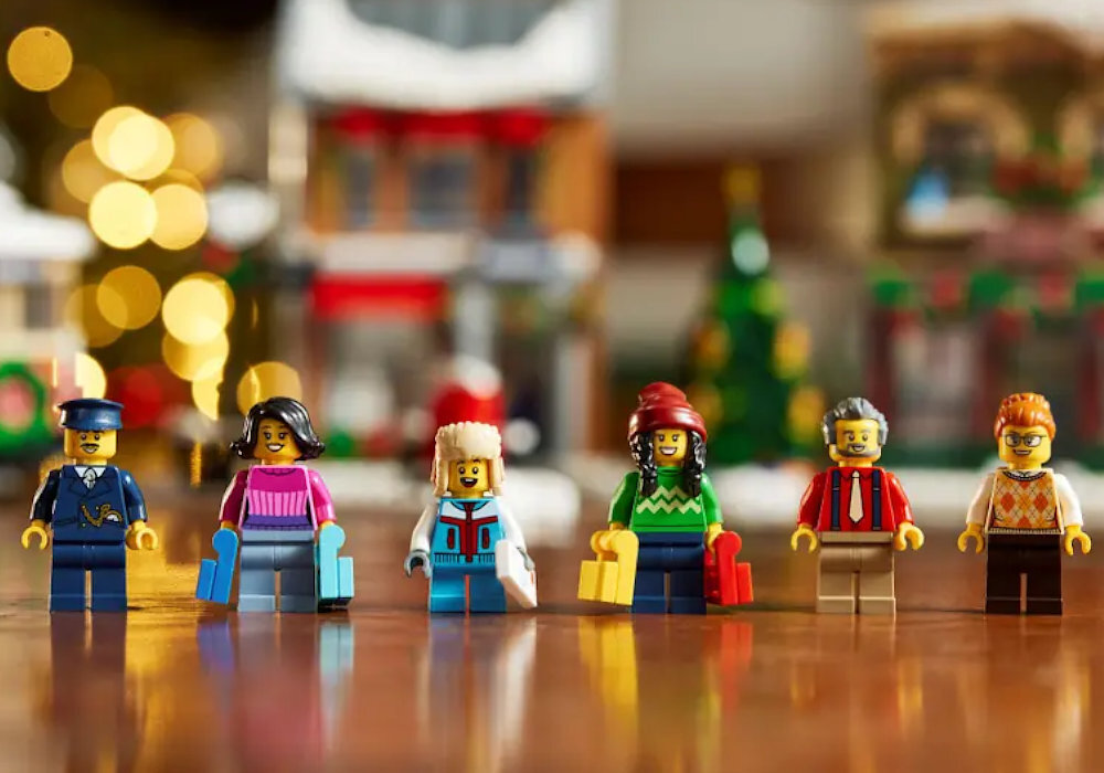 LEGO 10308 ICONS Świąteczna główna ulica zabawa edukacja rozwój wyposażenie
