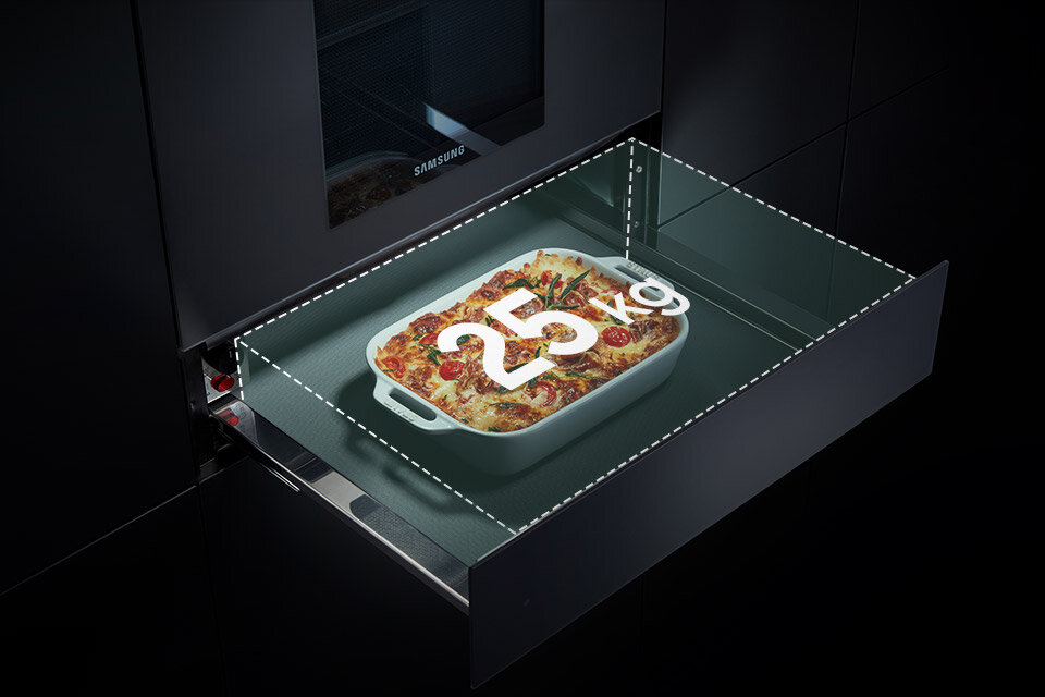 Samsung NL20T9100WD szuflada podgrzewająca: Media Expert - zmieścisz obiad