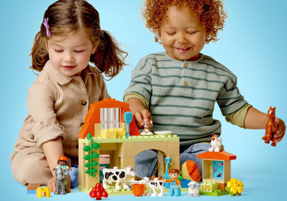 LEGO 10416 DUPLO Opieka nad zwierzętami na farmie zabawa edukacja rozwój wyposażenie kreatywność