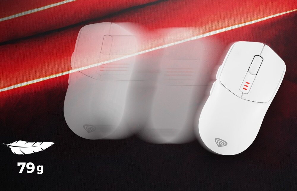Mysz GENESIS Zircon 500 Wireless komfort ergonomia chwyt kontrola
