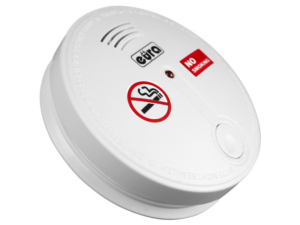 Czujnik dymu papierosowego EL HOME SD-20B8 do kontroli przestrzeni bezdymnych zaawansowana technologia latwy montaz niezaleznosc od zewnetrznego zasilania korzysci ekologiczne najwyzszy poziom bezpieczenstwa i higieny