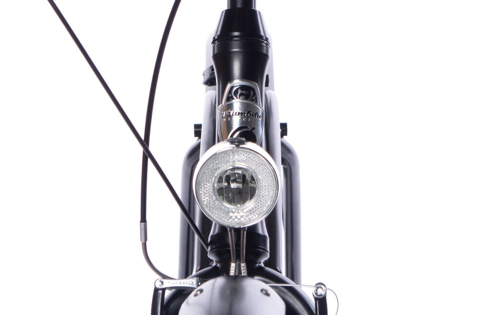 Rower miejski PLUMBIKE Rider Arrow 7B 26 cali męski Czarny oświetlenie LED retro design przedniej lampy