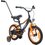 Rower dziecięcy SUN BABY Tracker 14 cali dla chłopca Pomarańczowy