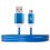 Kabel USB - Micro USB ARKAS MB-10 1m Niebieski