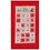 Kalendarz adwentowy SASKA GARDEN 56 x 87 cm Czerwony