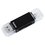 Czytnik Kart HAMA Basic 2w1 microUSB/USB/SD/microSD Czarny