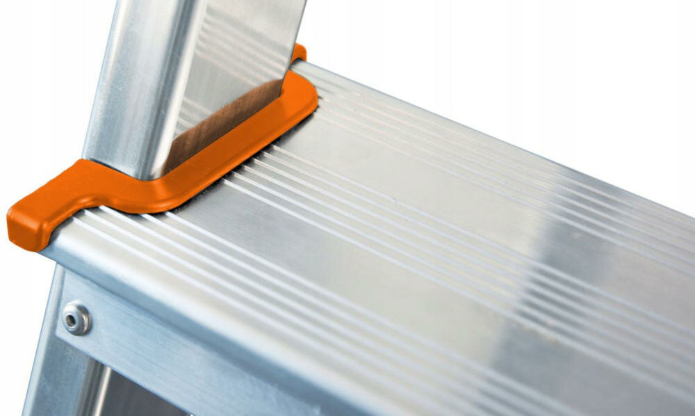 KRAUSE lekkie aluminiowe schodki dwustopniowe wygodna bezpieczna platforma robocza