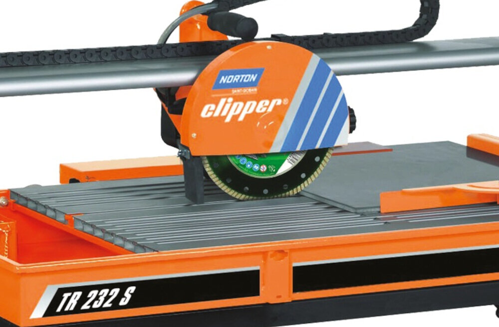 Przecinarka do glazury NORTON Clipper TR232S tarcza tnąca o średnicy 200 mm do realizacji prac wymagających nieprzeciętnej dokładności wysoka żywotność ostrza
