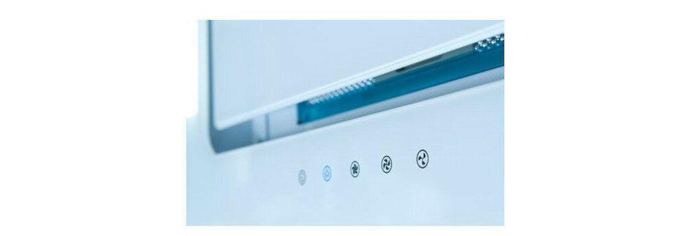 OKAP BERG MAESTRO 75 Biały oświetlenie dotyk elektronika wydajność maksymalna LED cicha praca