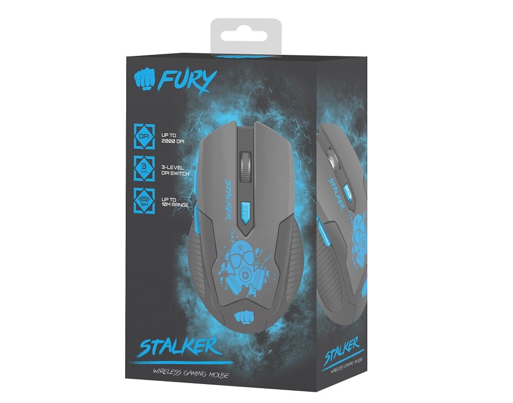 Mysz FURY Stalker - wysoka jakość 6 funkcjonalnych przycisków podświetlenie RGB