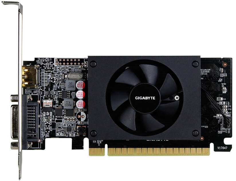  Karta graficzna GIGABYTE GeForce GT 710 2GB  - Niskoprofilowa konstrukcja 