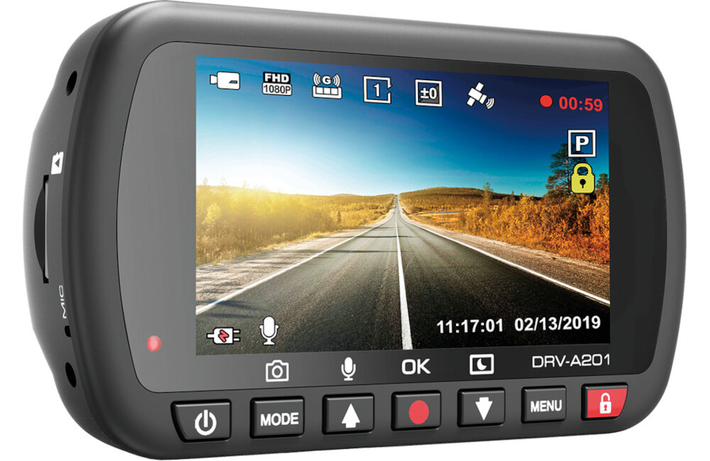 WIDEOREJESTRATOR KENWOOD DRV-A201 funkcja GPS rejestrowanie obrazów