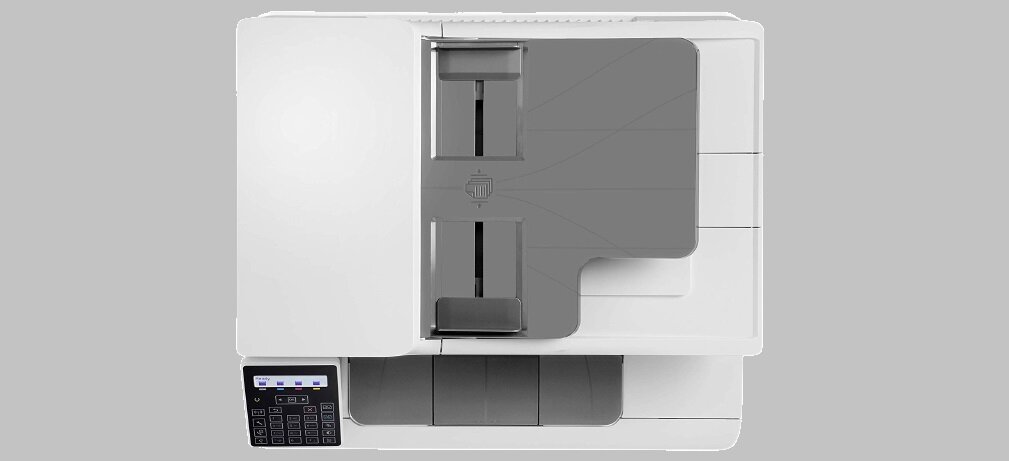Urządzenie HP LaserJet Pro MFP M183fw drukowanie skanowanie kopiowanie tusz jakość kolor czerń zbiornik przyciski płynność oszczędność wymiary Rozdzielczość druku Szybkie wybieranie Rozjaśnianie Przyciemnianie