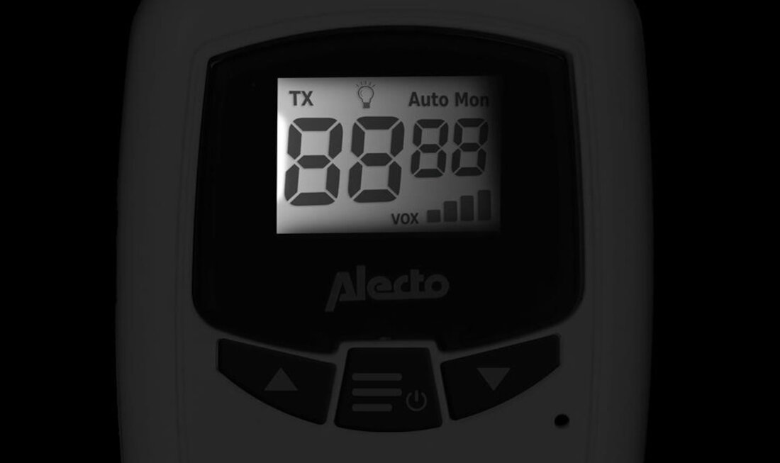 Niania elektroniczna ALECTO DBX-80 aktywacja glosem czas pracy tryb czuwania