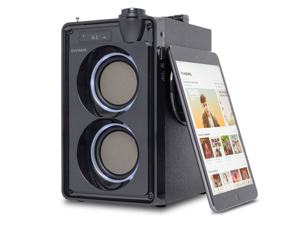 Głośnik mobilny OVERMAX Soundbeat 5.0 Czarny - Łączność Bluetooth