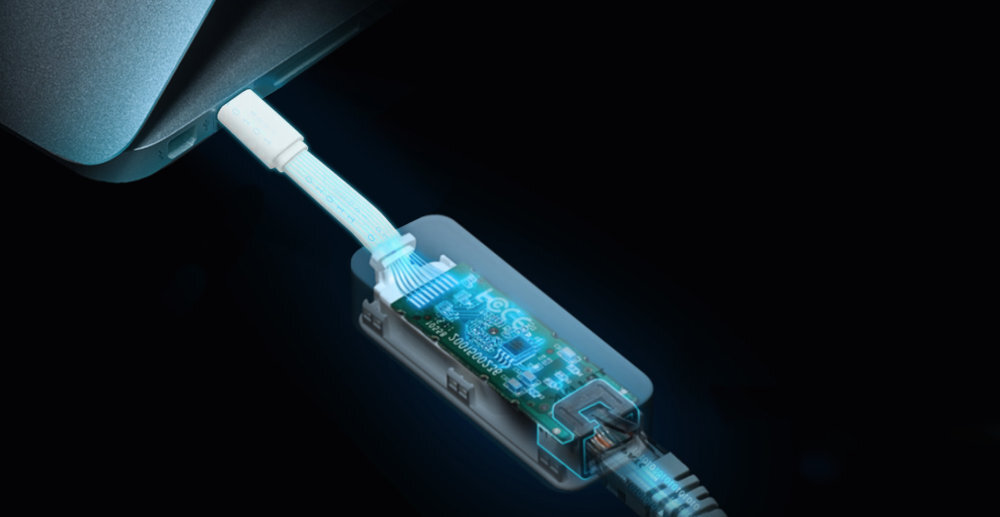 Karta sieciowa TP.LINK UE300C przewodowy dostep do internetu przez port usb-c
