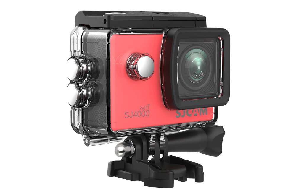 Kamera sportowa SJCAM SJ4000 WiFi czerwony wielofunkcyjna