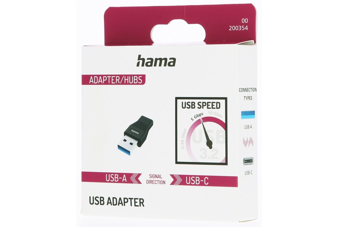 Uniwersalne zastosowanie adaptera USB-C - USB-A Hama