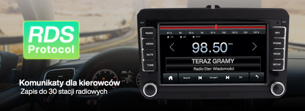 Radio samochodowe VORDON VW-910  - rds
