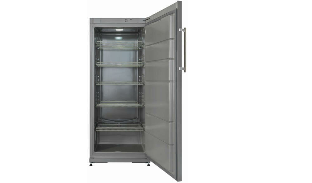WHIRLPOOL-ProADN350S chłodziarka system rozmrażania odparowywanie wody oświetlenie led termostat uchwyt nóżki regulowane półki przechowywanie żywność drzwi otwieranie