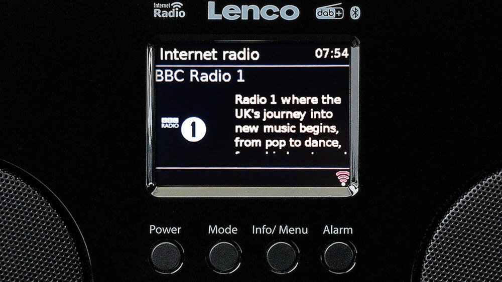 Radio LENCO PIR-645BK  - wyświetlacz