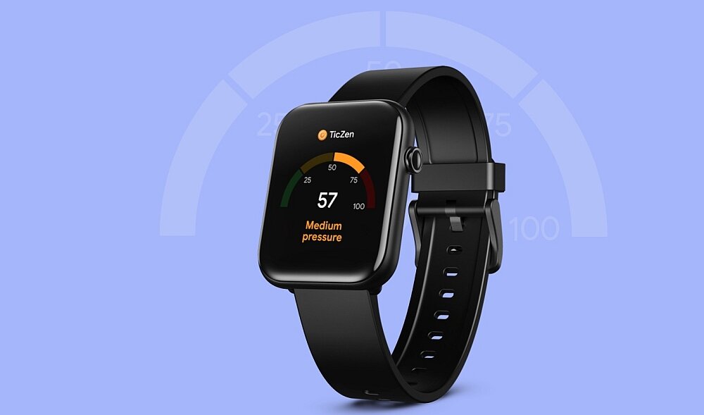 Smartwatch TICWATCH GTH  ekran bateria sport czujniki tlen krew puls zdrowie pasek smartfon 