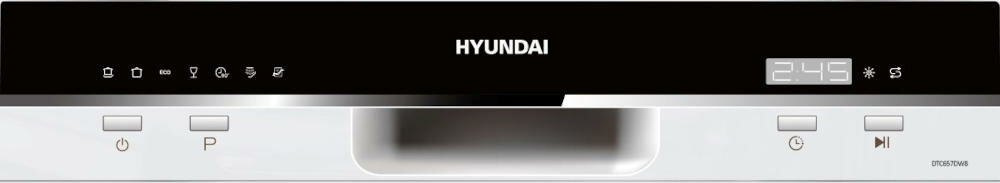 HYUNDAI-DTC657DW8F nowoczesny wyświetlacz elektroniczny proste ustawienia czytelne nowoczesny wygląd