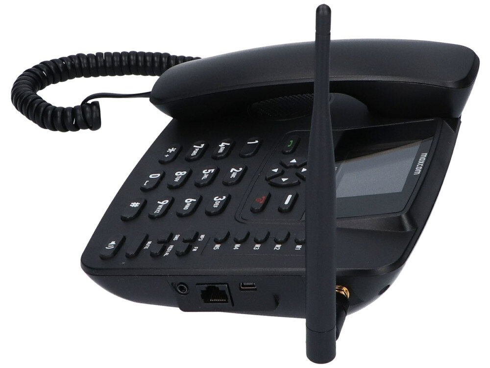Telefon MAXCOM MM41D Czarny dodatkowy router antena Wi-Fi port WAN system operacyjny Mocor