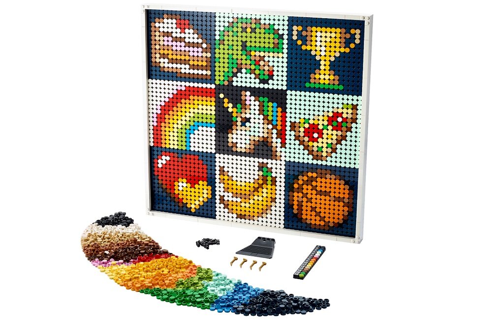 LEGO Art Projekt artystyczny tworzymy razem 21226 Zbierz znajomych i stwórzcie coś wyjątkowego Wyjątkowe dzieło sztuki