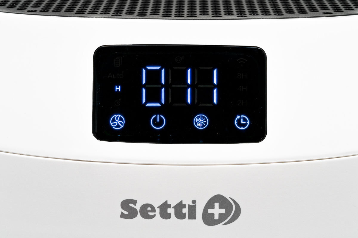 Oczyszczacz powietrza SETTI+ AP600W panel sterowania wyświetlacz LED