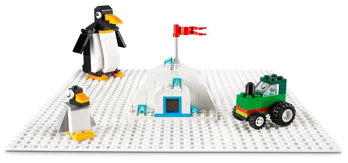 LEGO Classic Biała płytka konstrukcyjna Zabawa napędzana wyobraźnią
