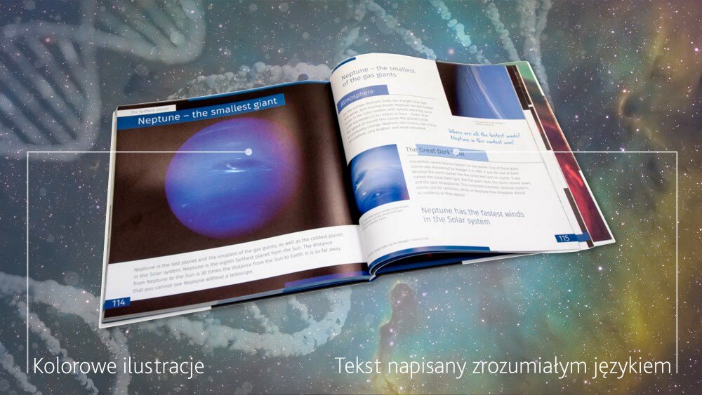 Zestaw DISCOVERY Scope 2 z książką  wiedza kosmos nauka podstawy astronomia obiekty układu słonecznego