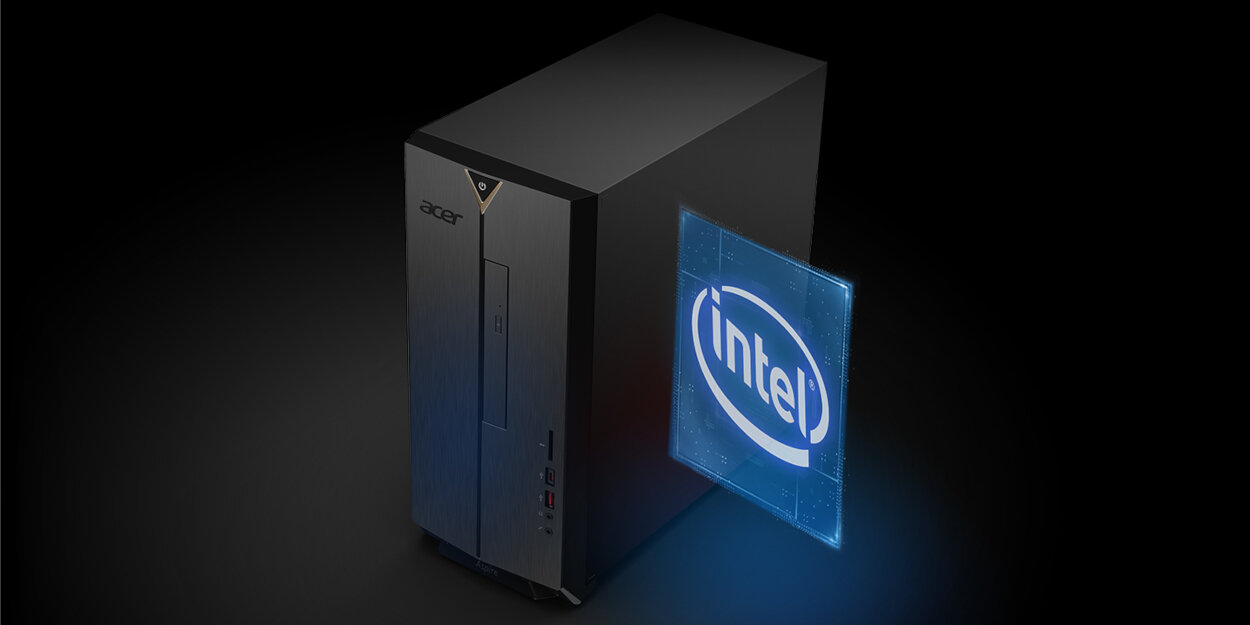 Komputer ACER Aspire TC-1760 i5-12400 8GB RAM 512GB SSD GeForce GTX1650 Windows 11 Home Graj tak, jak chcesz, dzięki podzespołom Intel Zintegrowany dźwięk przestrzenny zrobi na Tobie wrażenie