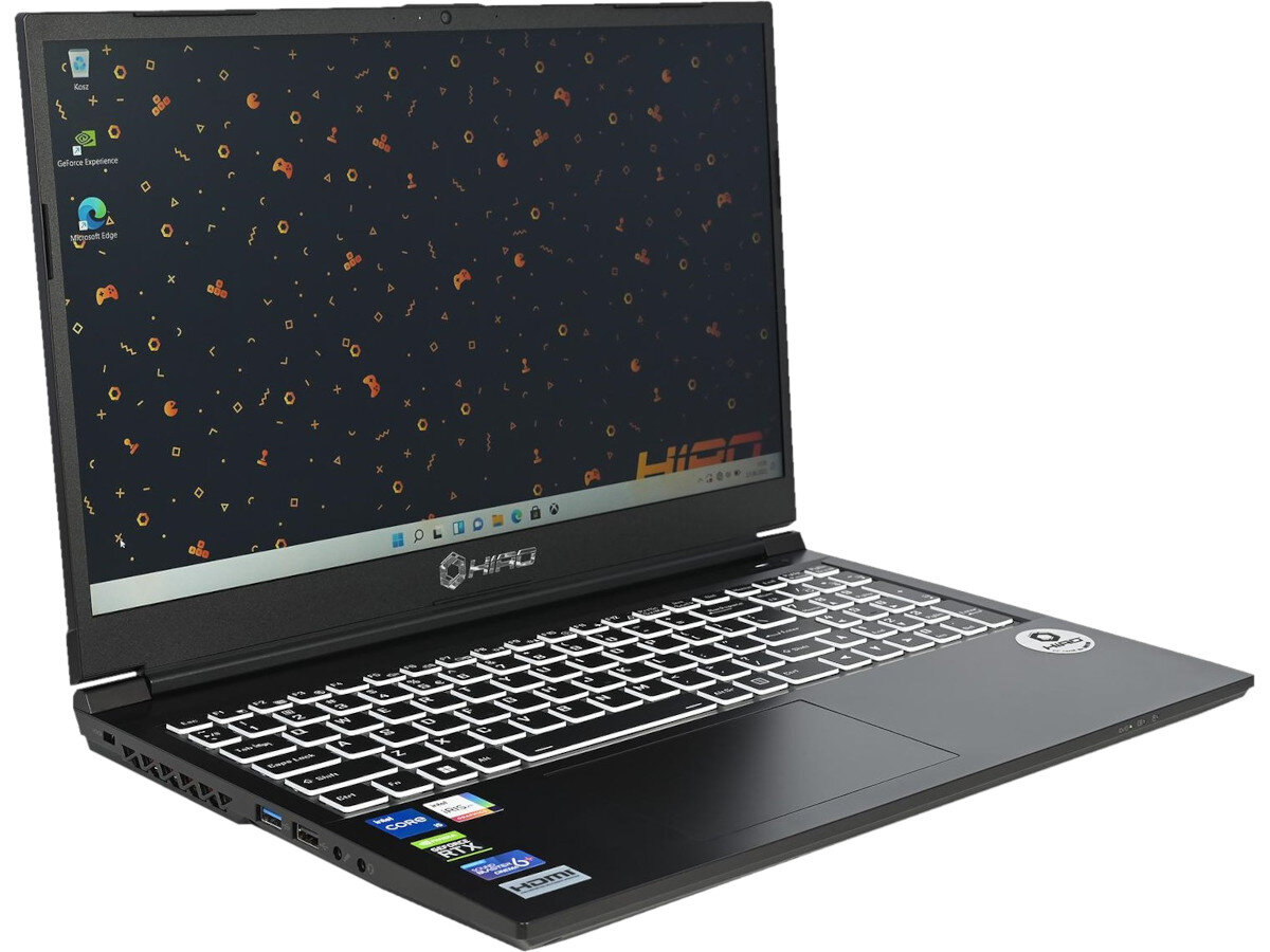 Laptop HIRO X560X karta graficzna NVIDIA RTX realistyczny obraz