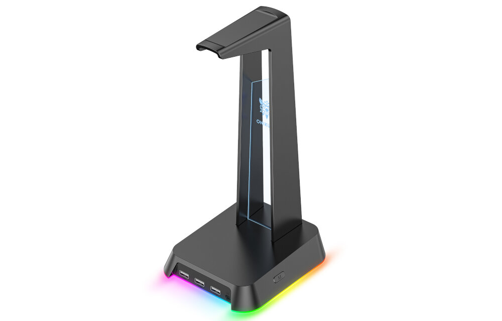 Stojak na słuchawki ONIKUMA ST2 bezpieczeństwo podświetlenie RGB zabezpieczenie antypoślizgowe uniwersalność miękka powierzchnia design