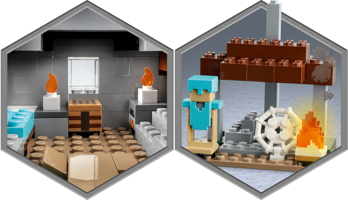 LEGO Minecraft Opuszczona wioska 21190 elementy akcesoria