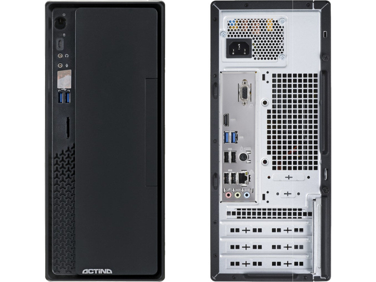Komputer ACTINA Prime i3-10100 8GB RAM 256GB SSD Windows 11 Professional karta graficzna obraz
