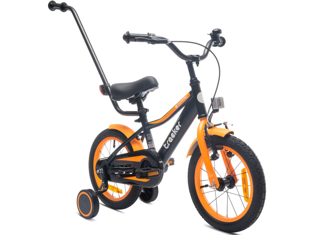 Rower dziecięcy SUN BABY Tracker 14 cali dla chłopca Pomarańczowy radość płynącą z jazdy pełne bezpieczeństwo dla chłopców w wieku od 3 do 5 lat efektywna nauka jazdy szlifowanie umiejętności stabilny