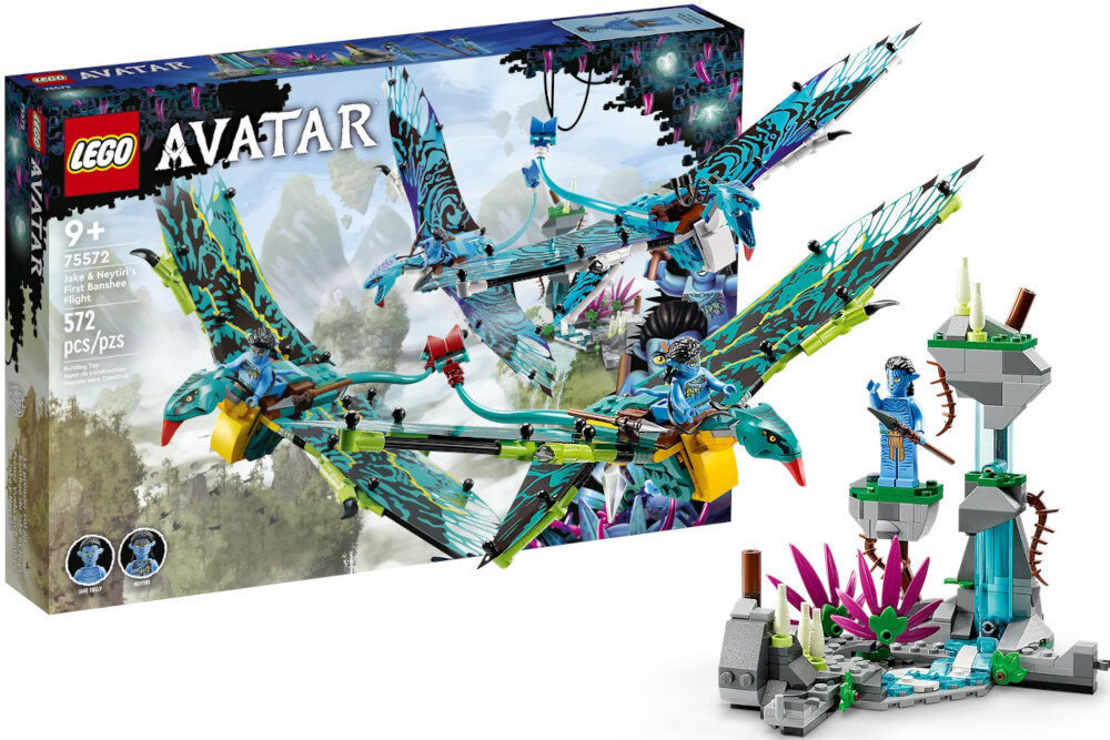 LEGO Avatar Pierwszy lot na zmorze Jake’a i Neytiri 75572 elementy wymiary