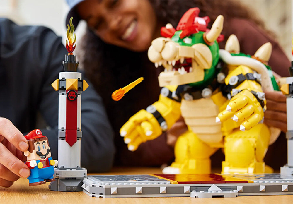 LEGO Super Mario Potężny Bowser 71411 miotacz ognia