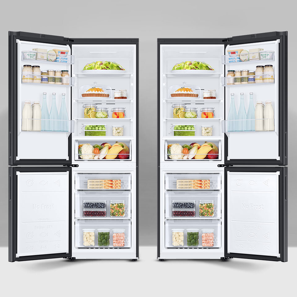 Po zakupie albo podczas remontu kuchni możesz zmienić kierunek otwierania się drzwi lodówki Samsung dopasowując go do aranżacji pomieszczenia