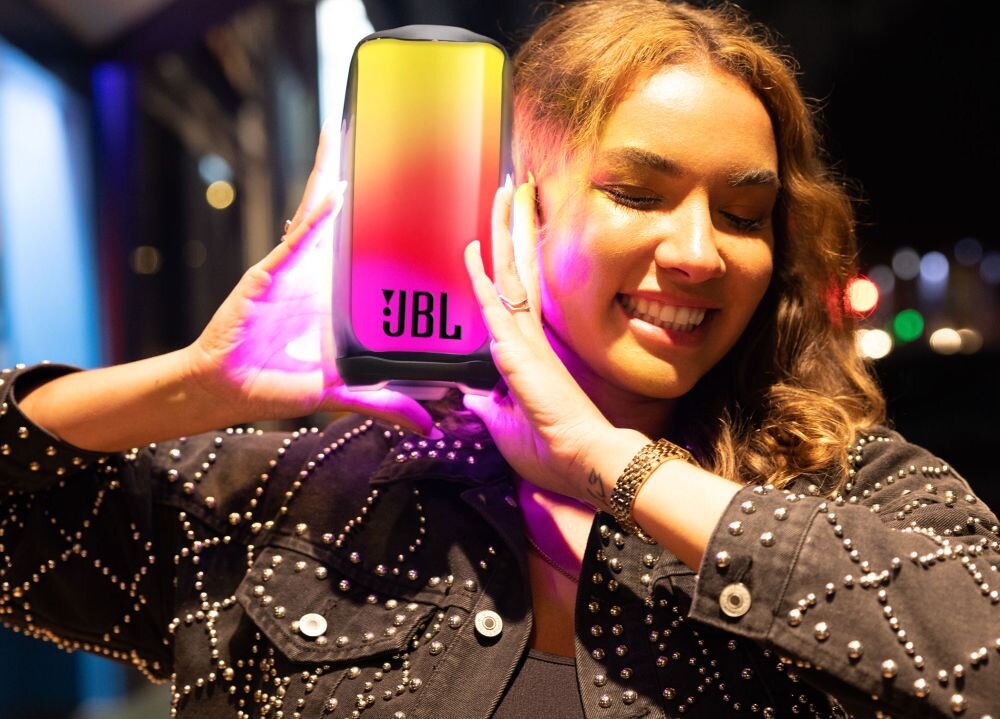 Głośnik mobilny JBL Pulse 5 bas podświetlenie muzyka jakość akumulator czas pracy funkcje możliwości 