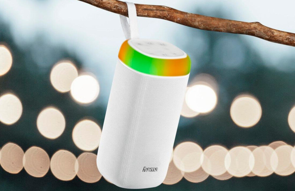 Głośnik mobilny HAMA Shine 2.0  - efekty kolory podświetlenie