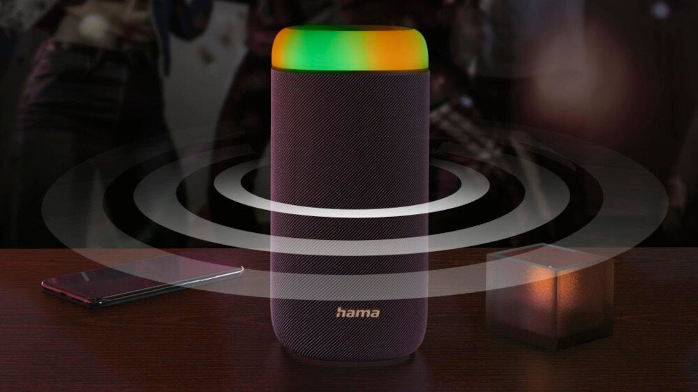 Głośnik mobilny HAMA Shine 2.0 - moc dźwięk