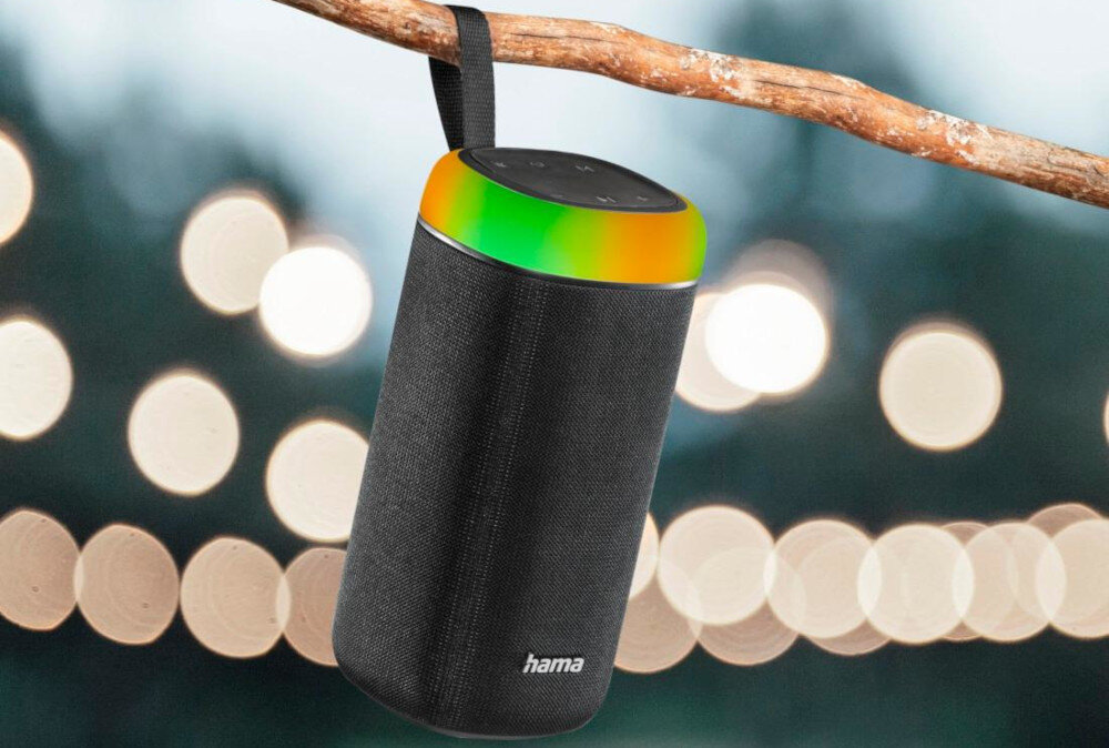 Głośnik mobilny HAMA Shine 2.0  - efekty kolory podświetlenie